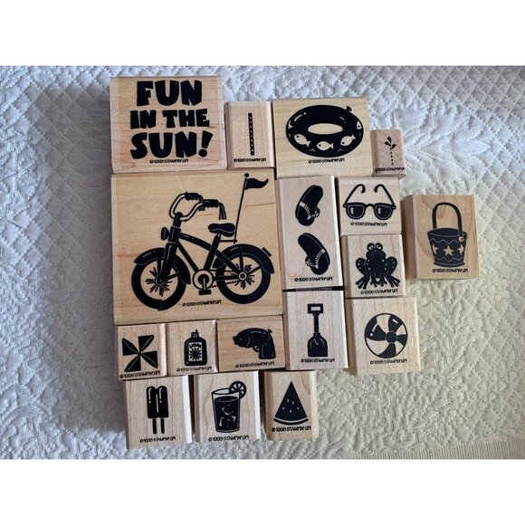 Stampin Up Fun In The Sun Rubber Stamp Set - Picture 4 of 10
